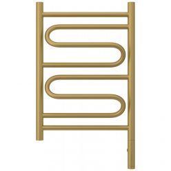 Полотенцесушитель электрический Сунержа Элегия 3.0, высота 60 см, ширина 40 см, диммер слева/справа, цвет матовое золото, 032-5818-6040/032-5819-6040