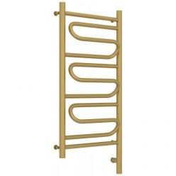 Полотенцесушитель электрический Сунержа Элегия 3.0, высота 80 см, ширина 40 см, диммер слева/справа, цвет матовое золото, 032-5818-8040/032-5819-8040