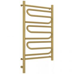 Полотенцесушитель электрический Сунержа Элегия 3.0, высота 80 см, ширина 50 см, диммер слева/справа, цвет матовое золото, 032-5818-8050/032-5819-8050