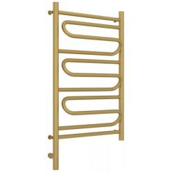 Полотенцесушитель электрический Сунержа Элегия 3.0, высота 80 см, ширина 50 см, диммер слева/справа, цвет матовое золото, 032-5818-8050/032-5819-8050