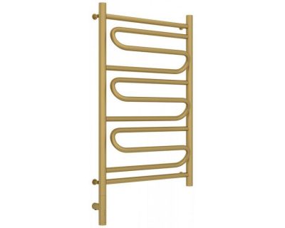 Полотенцесушитель электрический Сунержа Элегия 3.0, высота 80 см, ширина 50 см, диммер слева/справа, цвет матовое золото, 032-5818-8050/032-5819-8050