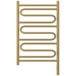 Полотенцесушитель электрический Сунержа Элегия 3.0, высота 80 см, ширина 50 см, диммер слева/справа, цвет матовое золото, 032-5818-8050/032-5819-8050