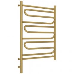 Полотенцесушитель электрический Сунержа Элегия 3.0, высота 80 см, ширина 60 см, диммер слева/справа, цвет матовое золото, 032-5818-8060/032-5819-8060