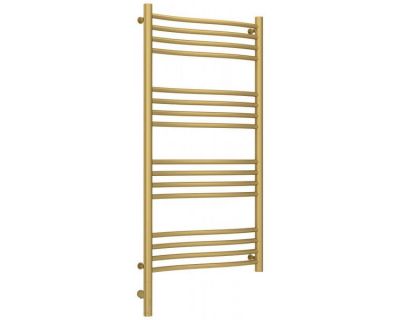 Полотенцесушитель электрический Сунержа Флюид 3.0, высота 100 см, ширина 50 см, диммер слева/справа, цвет матовое золото, 032-5820-1050/032-5821-1050