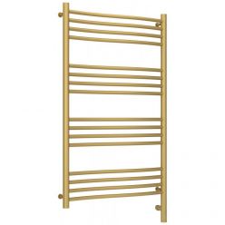 Полотенцесушитель электрический Сунержа Флюид 3.0, высота 100 см, ширина 60 см, диммер слева/справа, цвет матовое золото, 032-5820-1060/032-5821-1060