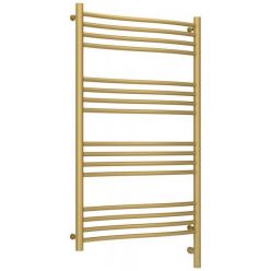 Полотенцесушитель электрический Сунержа Флюид 3.0, высота 100 см, ширина 60 см, диммер слева/справа, цвет матовое золото, 032-5820-1060/032-5821-1060