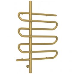 Полотенцесушитель электрический Сунержа Эпатаж 3.0, высота 80 см, ширина 60 см, диммер слева/справа, цвет матовое золото, 032-5850-8060/032-5851-8060