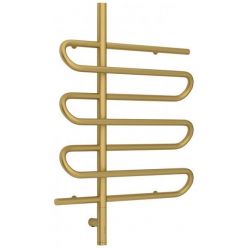 Полотенцесушитель электрический Сунержа Эпатаж 3.0, высота 80 см, ширина 60 см, диммер слева/справа, цвет матовое золото, 032-5850-8060/032-5851-8060