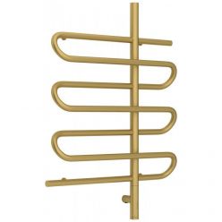 Полотенцесушитель электрический Сунержа Эпатаж 3.0, высота 80 см, ширина 60 см, диммер слева/справа, цвет матовое золото, 032-5850-8060/032-5851-8060