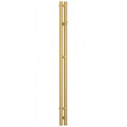 Полотенцесушитель электрический Сунержа Нюанс 3.0, высота 120 см, ширина 10 см, диммер справа, цвет матовое золото, 032-5843-1253