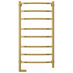 Полотенцесушитель электрический Сунержа Галант 2.0, высота 100 см, ширина 50 см, диммер слева, цвет золото, 03-5200-1050