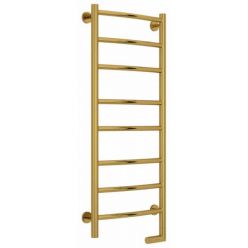 Полотенцесушитель электрический Сунержа Галант 2.0, высота 100 см, ширина 40 см, диммер справа, цвет золото, 03-5201-1040