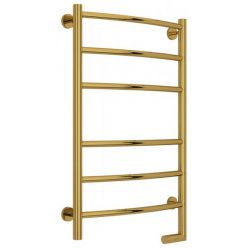 Полотенцесушитель электрический Сунержа Галант 2.0, высота 80 см, ширина 50 см, диммер справа, цвет золото, 03-5201-8050