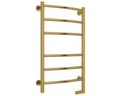 Полотенцесушитель электрический Сунержа Галант 2.0, высота 80 см, ширина 50 см, диммер справа, цвет золото, 03-5201-8050