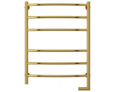 Полотенцесушитель электрический Сунержа Галант 2.0, высота 80 см, ширина 60 см, диммер справа, цвет золото, 03-5201-8060