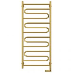 Полотенцесушитель электрический Сунержа Элегия 2.0, высота 120 см, ширина 50 см, диммер слева/справа, цвет золото, 03-5218-1250/03-5219-1250