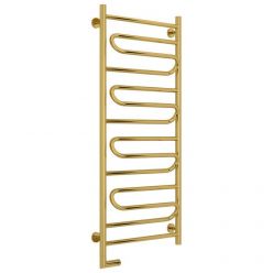 Полотенцесушитель электрический Сунержа Элегия 2.0, высота 120 см, ширина 50 см, диммер слева/справа, цвет золото, 03-5218-1250/03-5219-1250