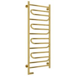 Полотенцесушитель электрический Сунержа Элегия 2.0, высота 120 см, ширина 50 см, диммер слева/справа, цвет золото, 03-5218-1250/03-5219-1250