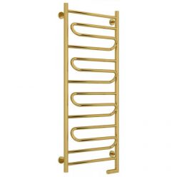 Полотенцесушитель электрический Сунержа Элегия 2.0, высота 120 см, ширина 50 см, диммер слева/справа, цвет золото, 03-5218-1250/03-5219-1250