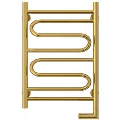 Полотенцесушитель электрический Сунержа Элегия 2.0, высота 60 см, ширина 40 см, диммер слева/справа, цвет золото, 03-5218-6040/03-5219-6040