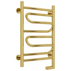 Полотенцесушитель электрический Сунержа Элегия 2.0, высота 60 см, ширина 40 см, диммер слева/справа, цвет золото, 03-5218-6040/03-5219-6040