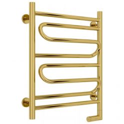 Полотенцесушитель электрический Сунержа Элегия 2.0, высота 60 см, ширина 50 см, диммер слева/справа, цвет золото, 03-5218-6050/03-5219-6050