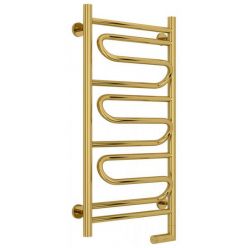 Полотенцесушитель электрический Сунержа Элегия 2.0, высота 80 см, ширина 40 см, диммер справа, цвет шампань, 03-5219-8040