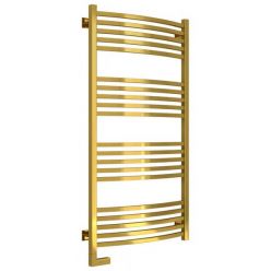 Полотенцесушитель электрический Сунержа Аркус 2.0, высота 120 см, ширина 60 см, диммер слева, цвет золото, 03-5604-1260