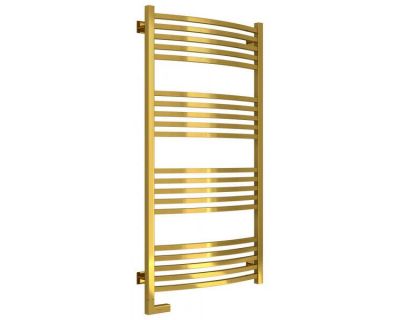 Полотенцесушитель электрический Сунержа Аркус 2.0, высота 120 см, ширина 60 см, диммер слева, цвет золото, 03-5604-1260