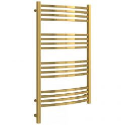 Полотенцесушитель электрический Сунержа Аркус 3.0, высота 100 см, ширина 60 см, диммер слева/справа, цвет золото, 03-5704-1060/03-5705-1060