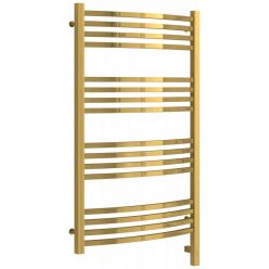 Полотенцесушитель электрический Сунержа Аркус 3.0, высота 100 см, ширина 60 см, диммер слева/справа, цвет золото, 03-5704-1060/03-5705-1060