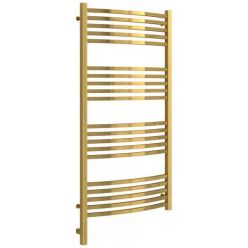 Полотенцесушитель электрический Сунержа Аркус 3.0, высота 120 см, ширина 60 см, диммер слева/справа, цвет золото, 03-5704-1260/03-5705-1260