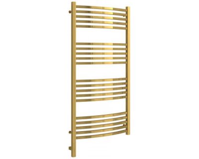 Полотенцесушитель электрический Сунержа Аркус 3.0, высота 120 см, ширина 60 см, диммер слева/справа, цвет золото, 03-5704-1260/03-5705-1260