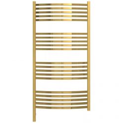 Полотенцесушитель электрический Сунержа Аркус 3.0, высота 120 см, ширина 60 см, диммер слева/справа, цвет золото, 03-5704-1260/03-5705-1260