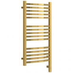 Полотенцесушитель электрический Сунержа Аркус 3.0, высота 80 см, ширина 40 см, диммер слева/справа, цвет золото, 03-5704-8040/03-5705-8040