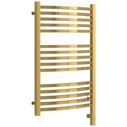 Полотенцесушитель электрический Сунержа Аркус 3.0, высота 80 см, ширина 50 см, диммер слева/справа, цвет золото, 03-5704-8050/03-5705-8050