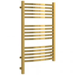 Полотенцесушитель электрический Сунержа Аркус 3.0, высота 80 см, ширина 50 см, диммер слева/справа, цвет золото, 03-5704-8050/03-5705-8050