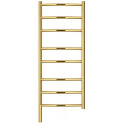 Полотенцесушитель электрический Сунержа Галант 3.0, высота 100 см, ширина 40 см, диммер слева/справа, цвет золото, 03-5800-1040/03-5801-1040