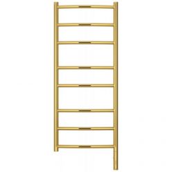 Полотенцесушитель электрический Сунержа Галант 3.0, высота 100 см, ширина 40 см, диммер слева/справа, цвет золото, 03-5800-1040/03-5801-1040