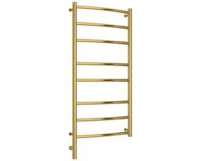 Полотенцесушитель электрический Сунержа Галант 3.0, высота 100 см, ширина 50 см, диммер слева/справа, цвет золото, 03-5800-1050/03-5801-1050