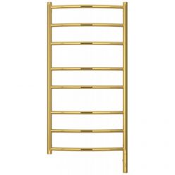 Полотенцесушитель электрический Сунержа Галант 3.0, высота 100 см, ширина 50 см, диммер слева/справа, цвет золото, 03-5800-1050/03-5801-1050