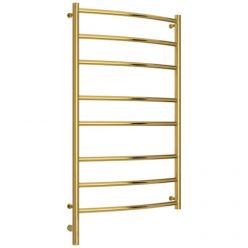 Полотенцесушитель электрический Сунержа Галант 3.0, высота 100 см, ширина 60 см, диммер слева/справа, цвет золото, 03-5800-1060/03-5801-1060