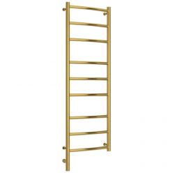 Полотенцесушитель электрический Сунержа Галант 3.0, высота 120 см, ширина 40 см, диммер слева/справа, цвет золото, 03-5800-1240/03-5801-1240