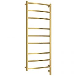 Полотенцесушитель электрический Сунержа Галант 3.0, высота 120 см, ширина 50 см, диммер слева/справа, цвет золото, 03-5800-1250/03-5801-1250