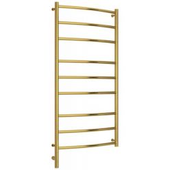 Полотенцесушитель электрический Сунержа Галант 3.0, высота 120 см, ширина 60 см, диммер слева/справа, цвет золото, 03-5800-1260/03-5801-1260