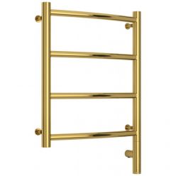 Полотенцесушитель электрический Сунержа Галант 3.0, высота 50 см, ширина 40 см, диммер слева/справа, цвет золото, 03-5800-5040/03-5801-5040