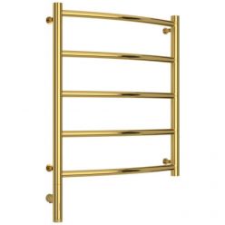 Полотенцесушитель электрический Сунержа Галант 3.0, высота 60 см, ширина 50 см, диммер слева/справа, цвет золото, 03-5800-6050/03-5801-6050