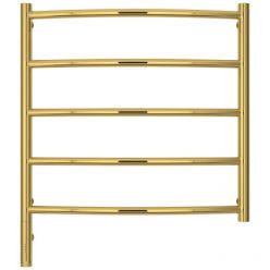 Полотенцесушитель электрический Сунержа Галант 3.0, высота 60 см, ширина 60 см, диммер слева/справа, цвет золото, 03-5800-6060/03-5801-6060