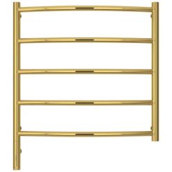 Полотенцесушитель электрический Сунержа Галант 3.0, высота 60 см, ширина 60 см, диммер слева/справа, цвет золото, 03-5800-6060/03-5801-6060