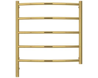 Полотенцесушитель электрический Сунержа Галант 3.0, высота 60 см, ширина 60 см, диммер слева/справа, цвет золото, 03-5800-6060/03-5801-6060
